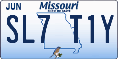 MO license plate SL7T1Y