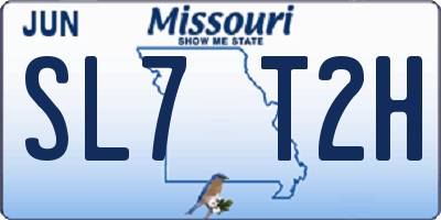 MO license plate SL7T2H