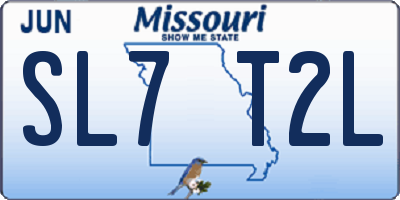 MO license plate SL7T2L
