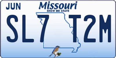 MO license plate SL7T2M