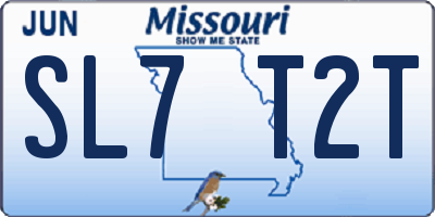 MO license plate SL7T2T
