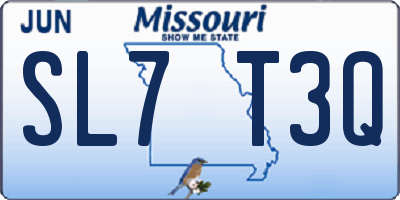 MO license plate SL7T3Q
