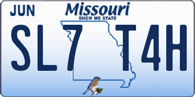 MO license plate SL7T4H