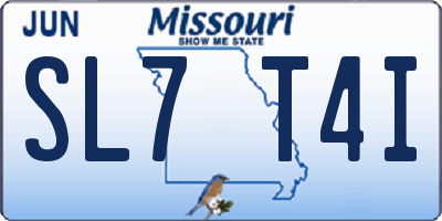 MO license plate SL7T4I