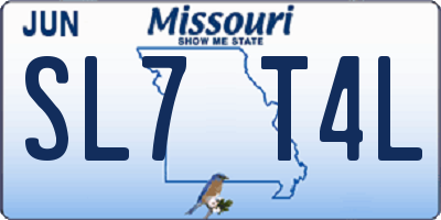 MO license plate SL7T4L