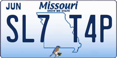 MO license plate SL7T4P
