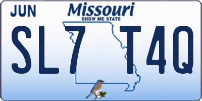 MO license plate SL7T4Q