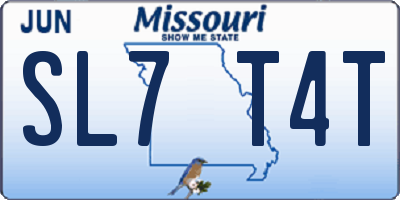 MO license plate SL7T4T