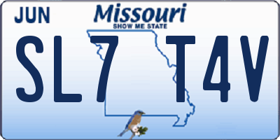 MO license plate SL7T4V