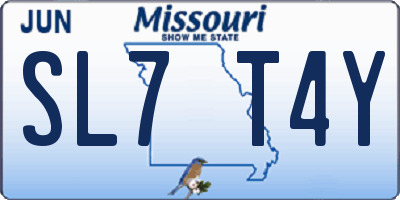MO license plate SL7T4Y