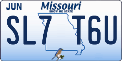 MO license plate SL7T6U