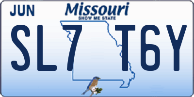 MO license plate SL7T6Y