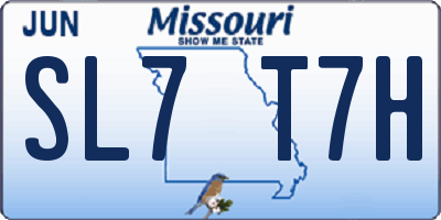 MO license plate SL7T7H