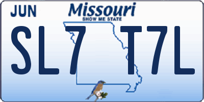 MO license plate SL7T7L
