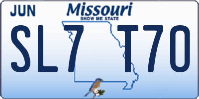 MO license plate SL7T7O