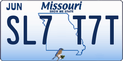 MO license plate SL7T7T
