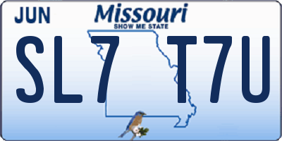 MO license plate SL7T7U
