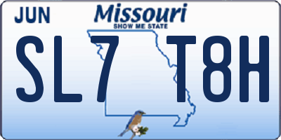 MO license plate SL7T8H