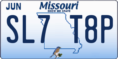 MO license plate SL7T8P