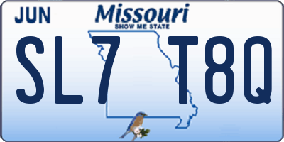 MO license plate SL7T8Q