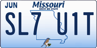 MO license plate SL7U1T
