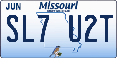 MO license plate SL7U2T