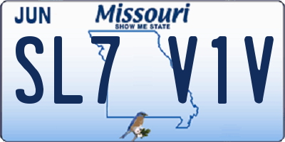 MO license plate SL7V1V
