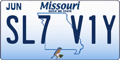 MO license plate SL7V1Y