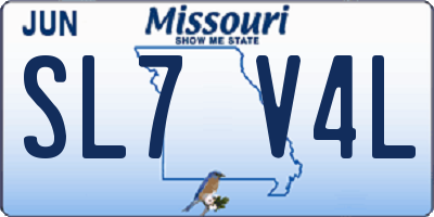 MO license plate SL7V4L