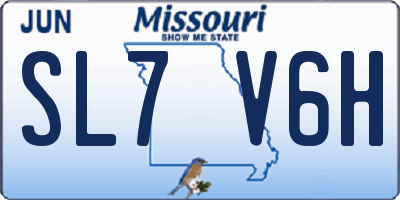 MO license plate SL7V6H