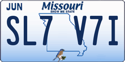 MO license plate SL7V7I
