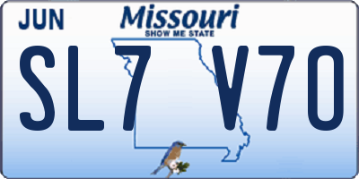 MO license plate SL7V7O