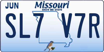MO license plate SL7V7R