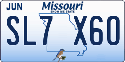 MO license plate SL7X6O