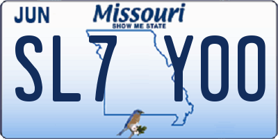 MO license plate SL7Y0O