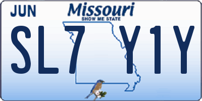MO license plate SL7Y1Y