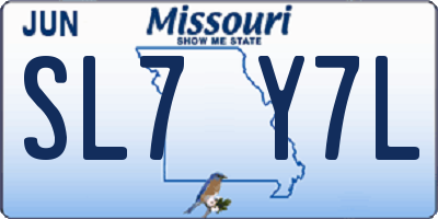 MO license plate SL7Y7L