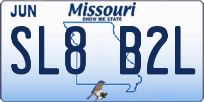 MO license plate SL8B2L