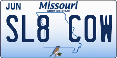 MO license plate SL8C0W
