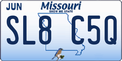 MO license plate SL8C5Q