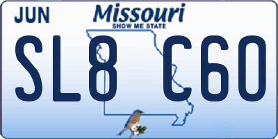 MO license plate SL8C6O