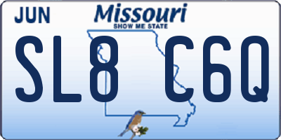 MO license plate SL8C6Q