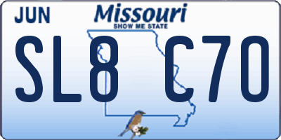 MO license plate SL8C7O