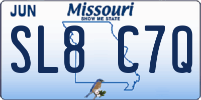 MO license plate SL8C7Q