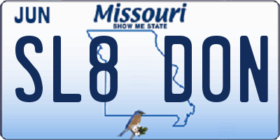 MO license plate SL8D0N