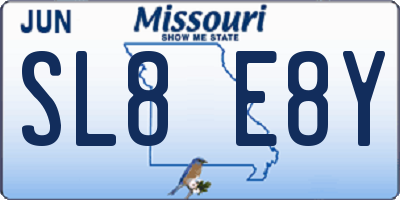 MO license plate SL8E8Y
