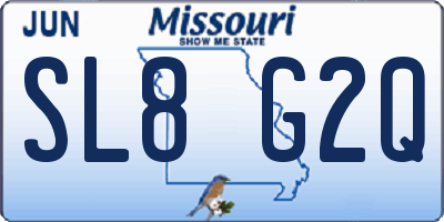 MO license plate SL8G2Q