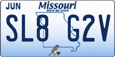 MO license plate SL8G2V