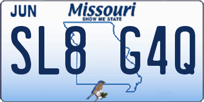 MO license plate SL8G4Q