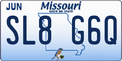 MO license plate SL8G6Q